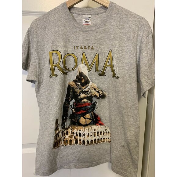 Roma Italia Vintage 80s 90s Shirt Souvenir Mens Sz‎ M Great - Picture 4 of 9